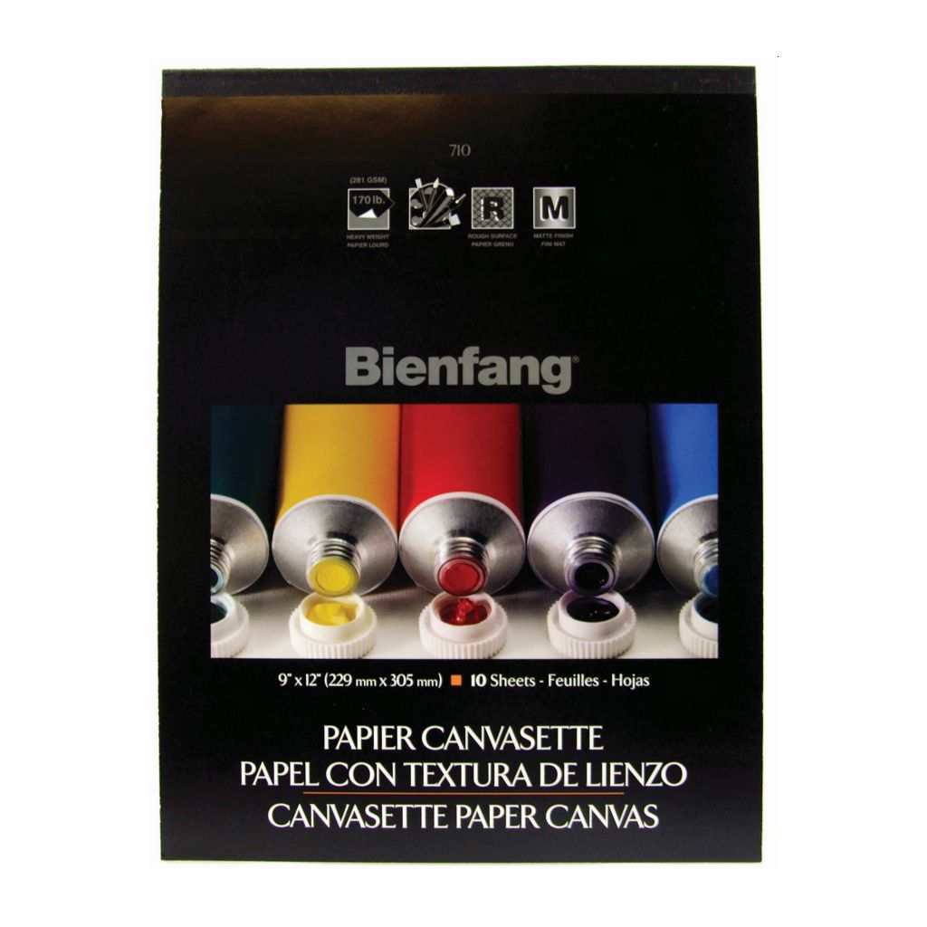 Speedball Bienfang Canvasette Paper Pad - Coated Canvas 281 GSM - 22.86 cm x 30.48 cm or 9