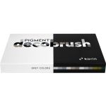 Karin Pigment DecoBrush Acrylic Marker - Grey Colours Set - 12 Colours