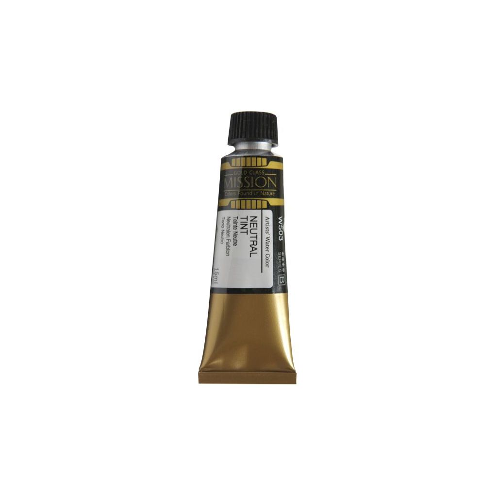 Mijello Mission Gold Class Professional Grade Extra-Fine Watercolour  - Neutral Tint (503) - 15 ML