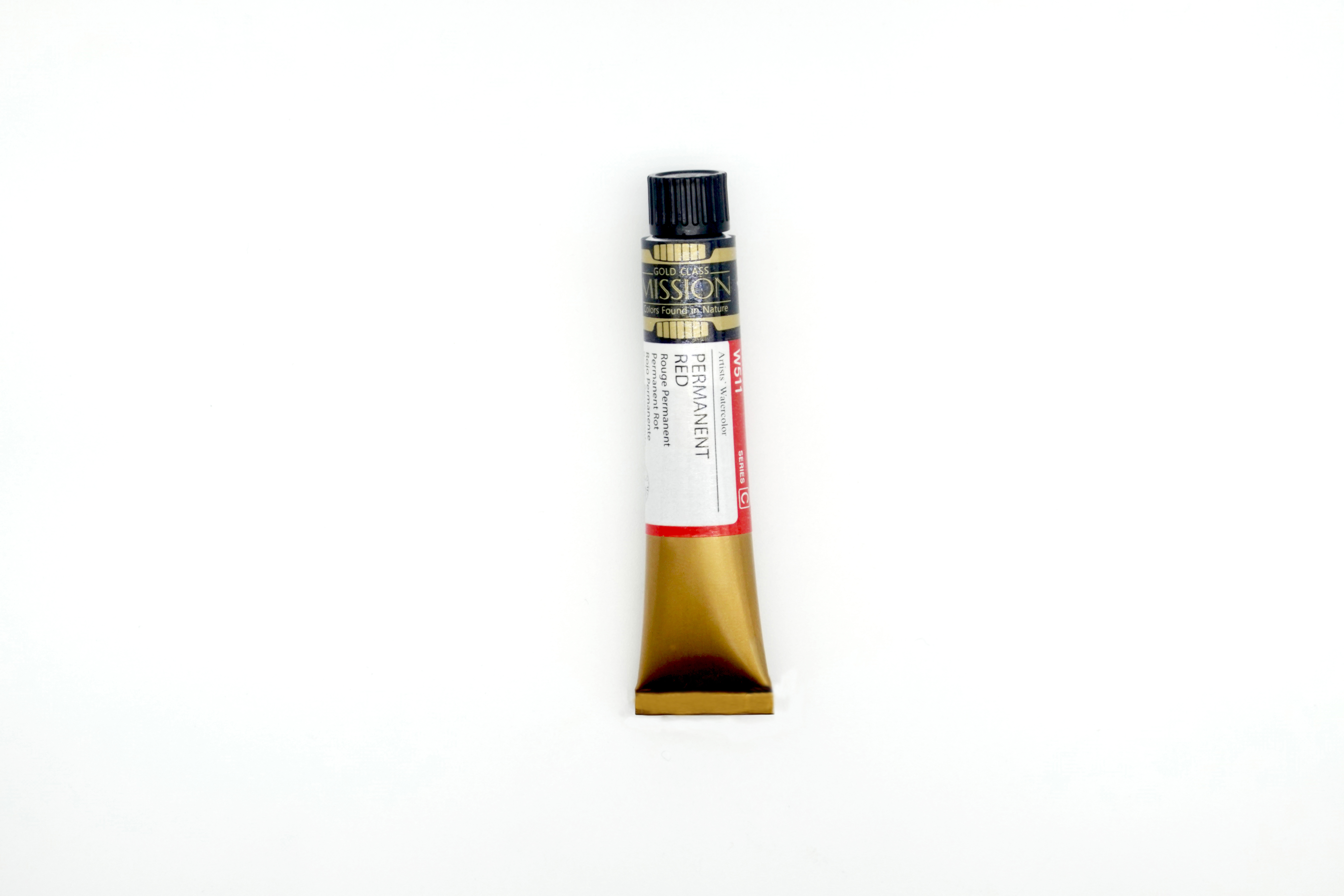 Mijello Mission Gold Class Professional Grade Extra-Fine Watercolour  - Permanent Red (511) - 7 ML