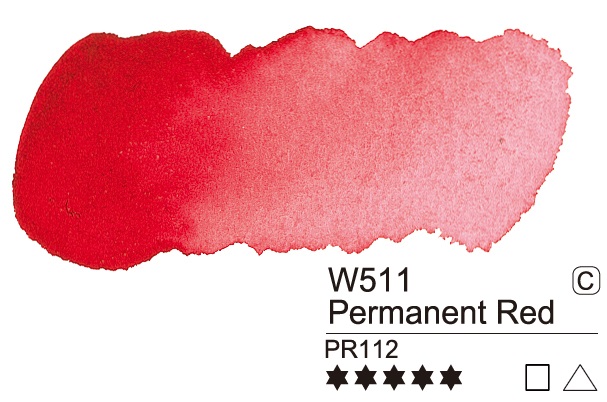 Mijello Mission Gold Class Professional Grade Extra-Fine Watercolour  - Permanent Red (511) - 7 ML