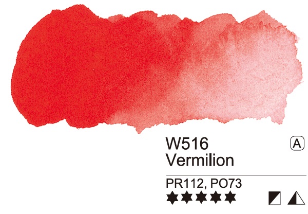 Mijello Mission Gold Class Professional Grade Extra-Fine Watercolour  - Vermilion (516) - 7 ML