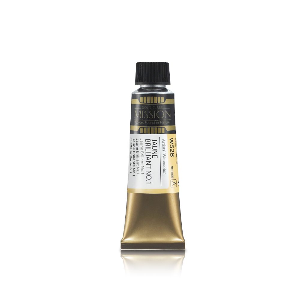 Mijello Mission Gold Class Professional Grade Extra-Fine Watercolour  - Jaune Brilliant No.1 (528) - 15 ML