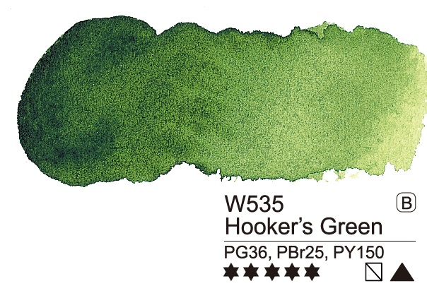 Mijello Mission Gold Class Professional Grade Extra-Fine Watercolour  - Hooker'S Green (535) - 7 ML