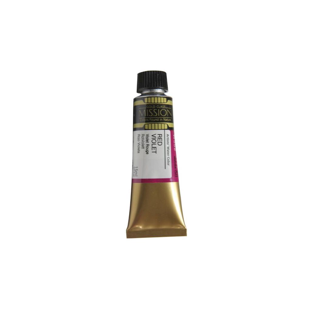 Mijello Mission Gold Class Professional Grade Extra-Fine Watercolour  - Red Violet (552) - 15 ML