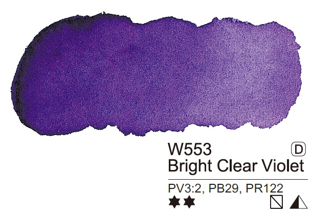 Mijello Mission Gold Class Professional Grade Extra-Fine Watercolour  - Bright Clear Violet (553) - 7 ML