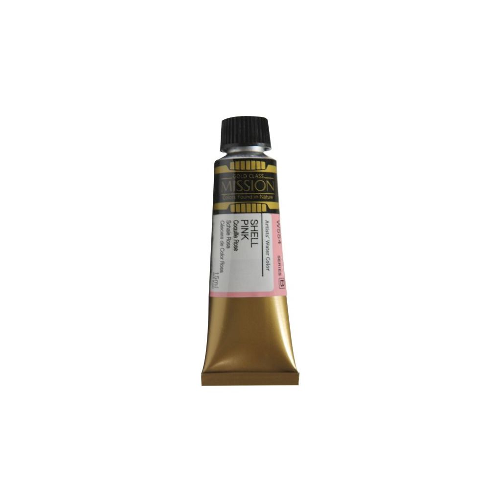 Mijello Mission Gold Class Professional Grade Extra-Fine Watercolour  - Shell Pink (554) - 15 ML