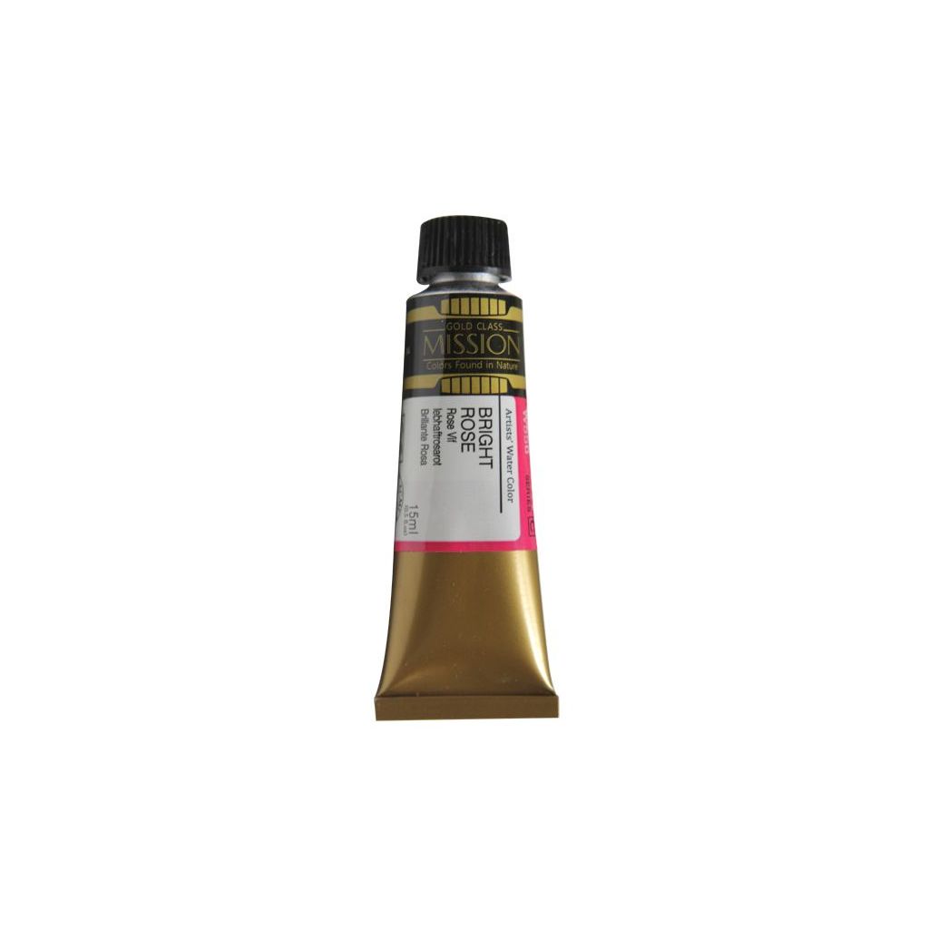 Mijello Mission Gold Class Professional Grade Extra-Fine Watercolour  - Bright Rose (556) - 15 ML