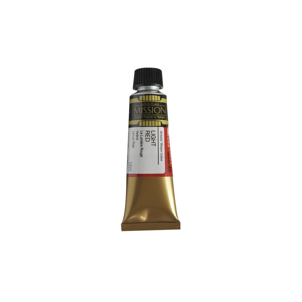 Mijello Mission Gold Class Professional Grade Extra-Fine Watercolour  - Light Red (562) - 15 ML