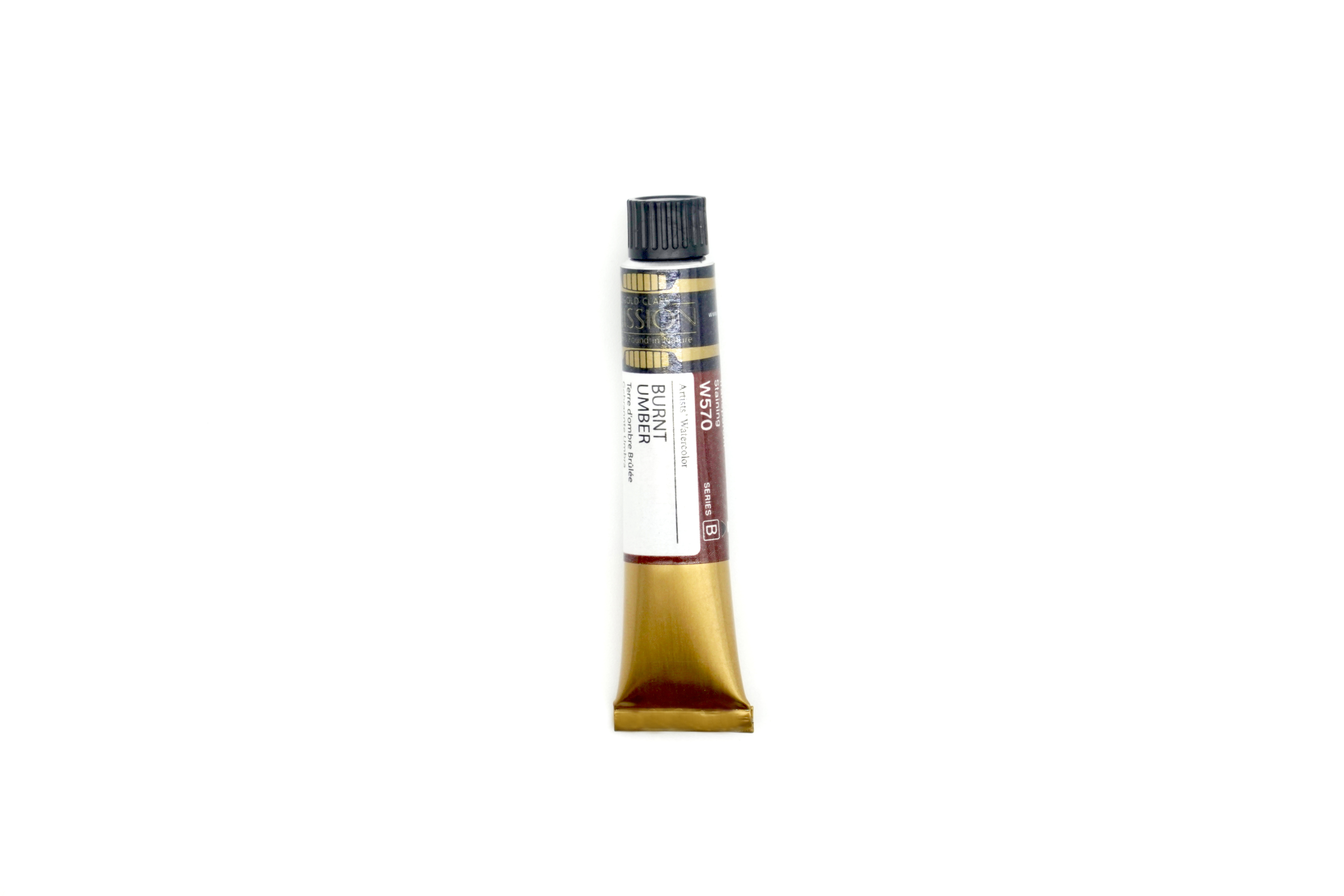 Mijello Mission Gold Class Professional Grade Extra-Fine Watercolour  - Burnt Umber (570) - 7 ML