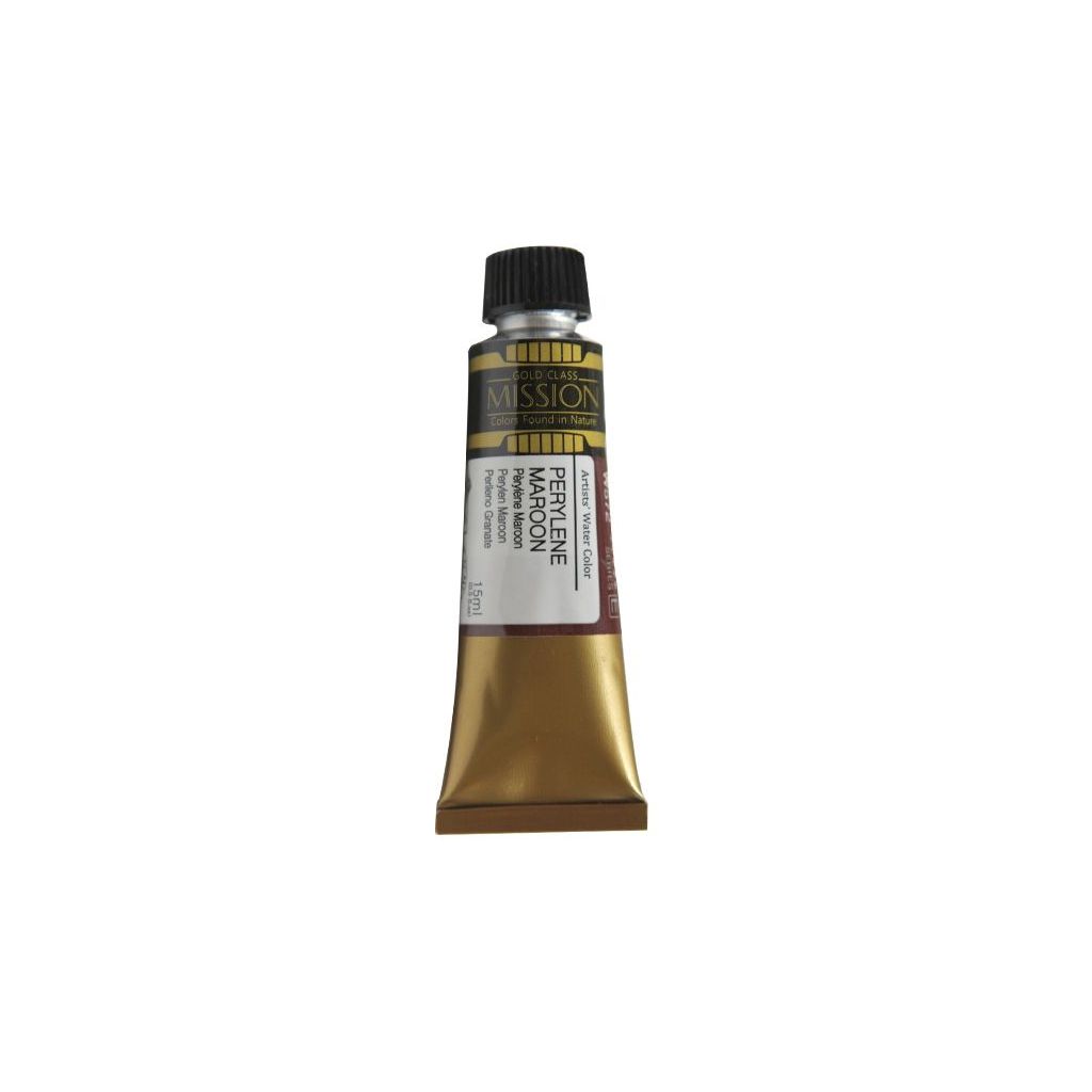 Mijello Mission Gold Class Professional Grade Extra-Fine Watercolour  - Perylene Maroon (572) - 15 ML