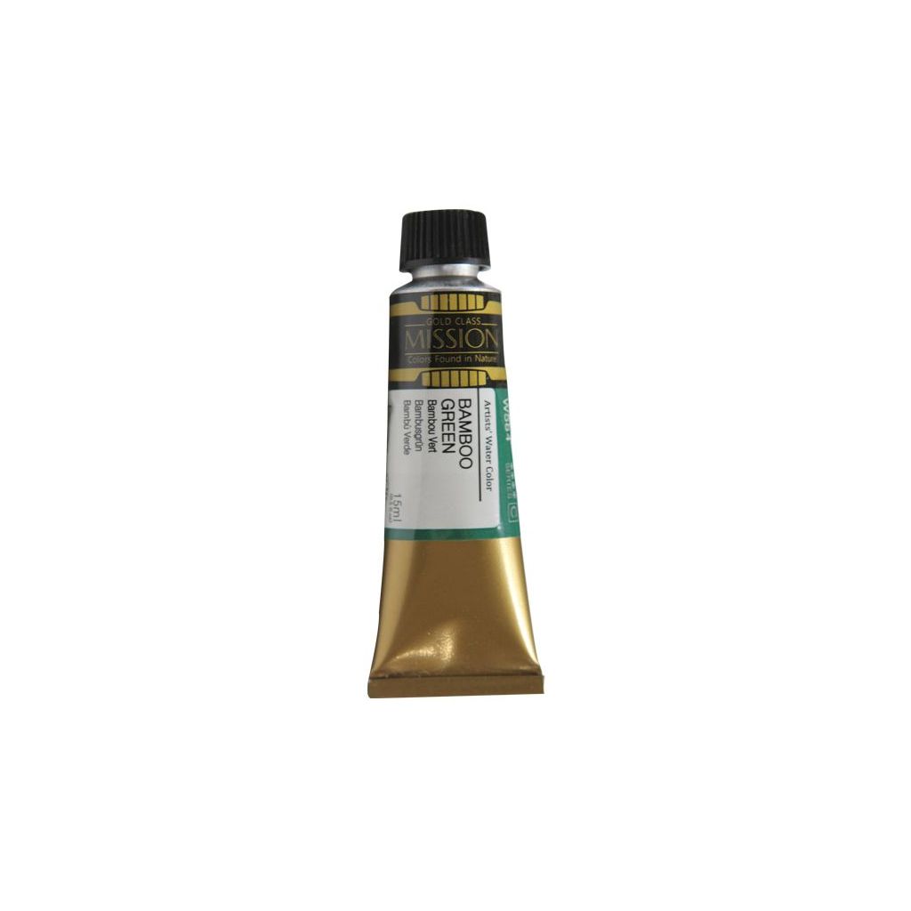 Mijello Mission Gold Class Professional Grade Extra-Fine Watercolour  - Bamboo Green (584) - 15 ML