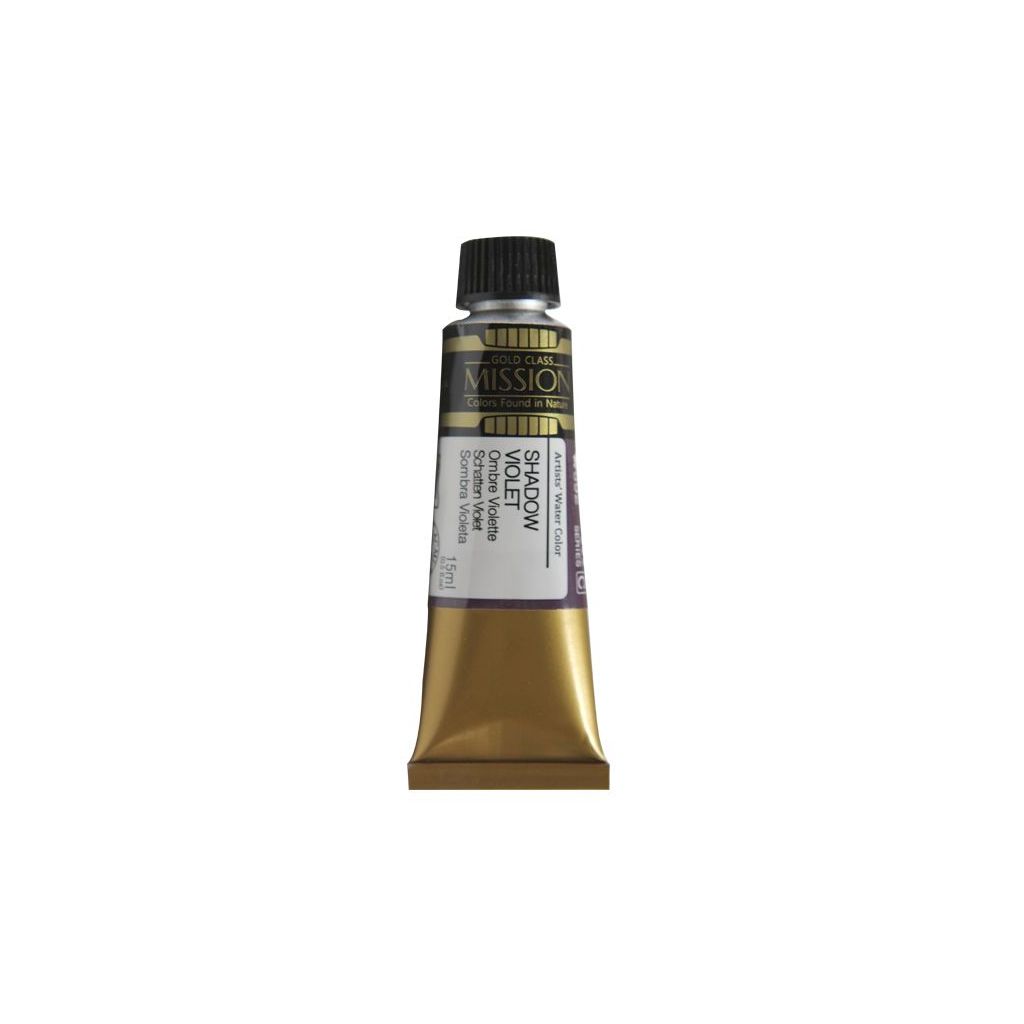 Mijello Mission Gold Class Professional Grade Extra-Fine Watercolour  - Shadow Violet (592) - 15 ML