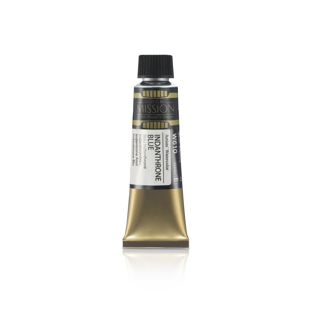 Mijello Mission Gold Class Professional Grade Extra-Fine Watercolour  - Indanthrone Blue (610) - 15 ML