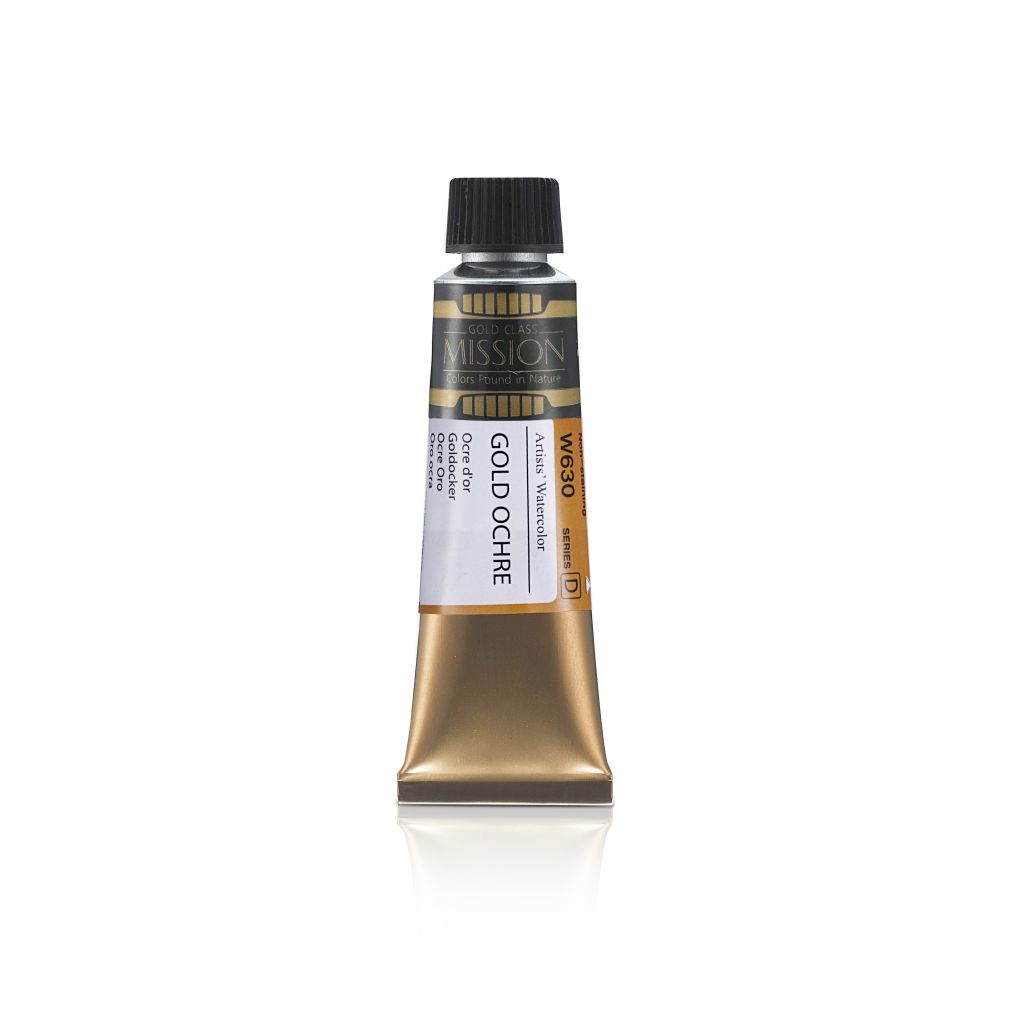 Mijello Mission Gold Class Professional Grade Extra-Fine Watercolour  - Gold Ochre (630) - 15 ML