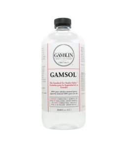 Gamblin Gamsol - Odorless Mineral Spirit - Bottle of 33.8 fl oz / 1 L