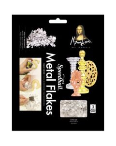 Speedball Monalisa Metal Leaf - Metal Flakes - Imitation Silver - 3 GM