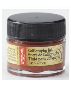 Speedball Super Pigmented Acrylic Drawing Ink Burnt Umber - Bottle of 0.41 Oz / 12 ML