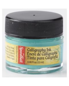 Speedball Super Pigmented Acrylic Drawing Ink Teal Green - Bottle of 0.41 Oz / 12 ML