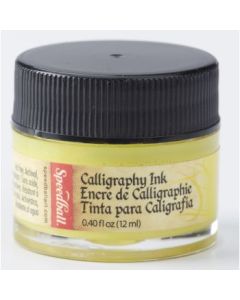 Speedball Super Pigmented Acrylic Drawing Ink Primrose Yellow - Bottle of 0.41 Oz / 12 ML