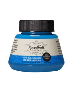 Speedball Super Pigmented Acrylic Drawing Ink Indigo Blue - Bottle of 2 Oz /  59.2 ML