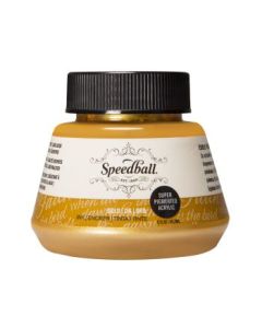 Speedball Super Pigmented Acrylic Drawing Ink Gold - Bottle of 2 Oz /  59.2 ML