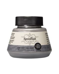 Speedball Super Pigmented Acrylic Drawing Ink Silver - Bottle of 2 Oz /  59.2 ML