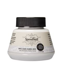 Speedball Super Pigmented Acrylic Drawing Ink White - Bottle of 2 Oz /  59.2 ML