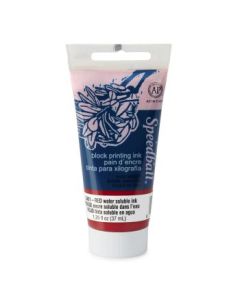 Speedball Water-Soluble Block Printing Ink Red - Tube of 1.25 Oz / 37 ML