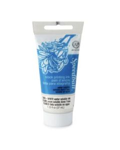 Speedball Water-Soluble Block Printing Ink White - Tube of 1.25 Oz / 37 ML