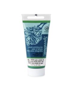 Speedball Water-Soluble Block Printing Ink Green - Tube of 1.25 Oz / 37 ML