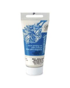 Speedball Water-Soluble Block Printing Ink Platinum White - Tube of 1.25 Oz / 37 ML