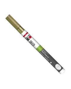 Marabu Deco Painter - Universal Tip - Acrylic Marker - 1 - 2 MM - Gold (084)