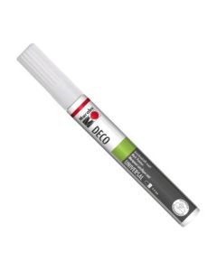 Marabu Deco Painter - Brush Tip - Acrylic Marker - 3 - 4 MM - White (070)