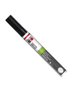 Marabu Deco Painter - Brush Tip - Acrylic Marker - 3 - 4 MM - Black (073)