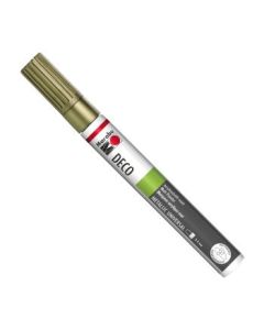 Marabu Deco Painter - Brush Tip - Acrylic Marker - 3 - 4 MM - Gold (084)