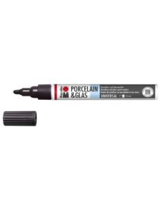 Marabu Porcelain & Glass Paint Marker - Universal Tip 2 - 4 MM - Black (073)