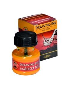 Koh-I-Noor Hardtmuth Artist's Drawing Ink - 20 GM Bottle - Gold Yellow (2210)