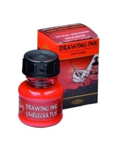 Koh-I-Noor Hardtmuth Artist's Drawing Ink - 20 GM Bottle - Dark Orange (2280)