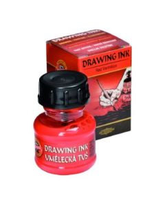 Koh-I-Noor Hardtmuth Artist's Drawing Ink - 20 GM Bottle - Vermillion Red (2300)