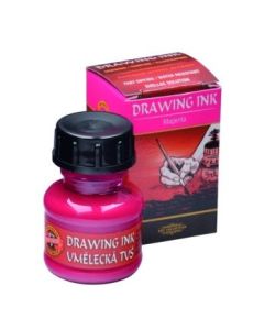 Koh-I-Noor Hardtmuth Artist's Drawing Ink - 20 GM Bottle - Magenta (2315)