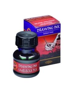 Koh-I-Noor Hardtmuth Artist's Drawing Ink - 20 GM Bottle - Brilliant Violet (2340)