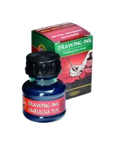 Koh-I-Noor Hardtmuth Artist's Drawing Ink - 20 GM Bottle - Phthalocyanine Green (2500)