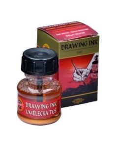 Koh-I-Noor Hardtmuth Artist's Drawing Ink - 20 GM Bottle - Gold (2810)