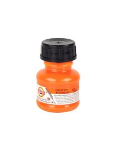 Koh-I-Noor Hardtmuth Coloured Drawing Ink - 20 GM Bottle - Fluorescent Orange