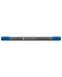 Marabu Aqua Pen Graphix Watercolour Felt Tip Pen - Dual Tip (Fine + Brush) - Ultramarine (055)