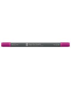 Marabu Aqua Pen Graphix Watercolour Felt Tip Pen - Dual Tip (Fine + Brush) - Raspberry (131 )