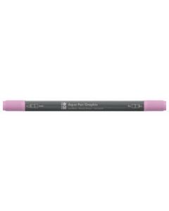 Marabu Aqua Pen Graphix Watercolour Felt Tip Pen - Dual Tip (Fine + Brush) - Rose Pink (133)