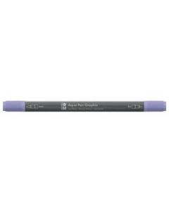 Marabu Aqua Pen Graphix Watercolour Felt Tip Pen - Dual Tip (Fine + Brush) - Pastel Lilac (226)