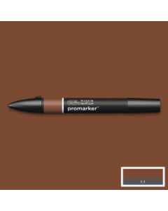 Winsor & Newton Promarker - Alcohol Based - Twin Tip Marker - Chocolate (O234)